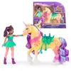 Image de Unicorn Academy - L'Ecole des Licornes - Licorne Leaf + PoupÃ©e Ava - Licorne, PoupÃ©e Et Accessoires Ã Collectionner - Jouets InspirÃ©s De La SÃ©rie L'Ecole des Licornes - Jouet Enfant 4 Ans Et +