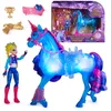 Image de Unicorn Academy - L'Ecole des Licornes - Playset Interactif River Et Isabel - Licorne Lumineuse Et PoupÃ©e Ã Collectionner - Jouets InspirÃ©s De La SÃ©rie L'Ecole des Licornes - Jouet Enfant 4 Ans et +