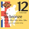 Image de Rotosound Tb12 Tru Bronze Cordes Guitare Folk Acoustique 12-54