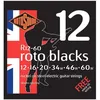 Image de Rotosound R12-60 Roto Blacks - Jeu De Cordes Guitare Ãlectrique - 12-60