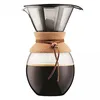 Image de CafetiÃ¨re 1,5 L Pour Over LiÃ¨ge Et Cuir