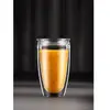 Image de Set 2 Gobelets Bodum - Pavina To Go - Double Paroi Plastique - Couvercle HermÃ©tique - 40 Cl - Transparent