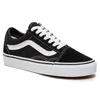 Image de Vans Old Skool Baskets En Toile Noire / Blanche Pour Homme - 46