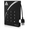 Image de Apricorn Aegis Padlock 3.0 A25-3PL256-2000 - Disque dur - chiffrÃ© - 2 To - externe (portable) - 2.5" - USB 3.0 - 5400 tours/min - mÃ©moire tampon : 8 Mo - FIPS 197