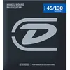 Image de Dunlop Dbn45130t - Jeu De Cordes Basse 5 Cordes - Nickel Tapered 45-130