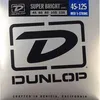 Image de Dunlop Super Bright Stainless Steel MÃ©dium 45-125 - Jeu 5 Cordes Guitare Basse