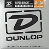 Image de Dunlop Super Bright Nickel Plated Steel Light 40-120 - Jeu 5 Cordes Guitare Basse