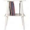 Image de Crosley Manchester table pour platine vinyle et 50 disques vinyles (blanc)