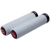 Image de Poignées Sram Locking Grips Mousse 129Mm White With Single Black Clamp And End Plug TU