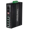 Image de TRENDnet TI-UPG62 - Commutateur - non gÃ©rÃ© - 4 x 10/100/1000 (PoE+) + 2 x Gigabit SFP - Montage sur rail DIN, fixation murale - PoE+ (240 W) - Tension CC