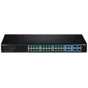 Image de TRENDnet TPE 5028WS - Commutateur - intelligent - 24 x 10/100/1000 (PoE+) + 4 x SFP Gigabit combinÃ© - de bureau, Montable sur rack - PoE+ (370 W) - CA 100 - 240 V - ConformitÃ© TAA