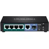 Image de TRENDnet TPE TG611 - Commutateur - 4 x 10/100/1000 (PoE+) + 1 x 10/100/1000 (liaison montante) + 1 x Gigabit SFP - de bureau - PoE+ (65 W) - ConformitÃ© TAA