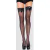 Image de Bas autofixants voile Bunny noir