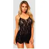 Image de Nuisette en Dentelle Transparente 8717 Sexy Noire