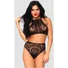 Image de Ensemble 2 pièces dentelle Pretty Perfect noir M/L