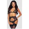 Image de Ensemble 3 Pièces 81621 Strass Noir