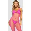 Image de Robe Longue 86963 Résille Rose