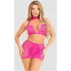 Image de Ensemble 2 pièces 87201 résille rose