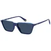 Image de Lunette De Soleil Browline Polaroid Bleu - M