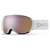 Image de Masque de ski Smith I/O Mag S (White Chunky Knit - ChromaPop Everyday Rose Gold Mirror Lens) Femme