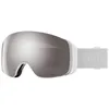 Image de Masque de ski Smith 4D Mag (White Vapor - ChromaPop Sun Platinium Mirror Lens) Cat. 3+1