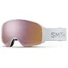 Image de Masque de ski Smith 4D Mag S (White Chunky Knit - Chromapop Everyday Rose Gold Mirror Lens/Cat 2) Femme