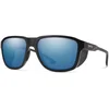 Image de Smith - Lunettes de soleil - Embark Matte Black ChromaPop Polarized Blue Mirror Lens - Noir