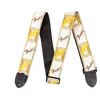 Image de Sangle Fender Monogrammed Nylon Blanc/Jaune/Marron