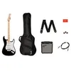 Image de Squier Sonic Stratocaster Pack Mn Black Pack DÃ©butant Guitare Ãlectrique