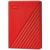 Image de WD My Passport WDBPKJ0040BRD - Disque dur - chiffrÃ© - 4 To - externe (portable) - USB 3.2 Gen 1 - AES 256 bits - rouge
