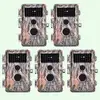 Image de Pack x5 Caméras Piege Photographique Nocturne Vision 64MP HD1296P,Détection de Mouvement PIR de 70° Étanche IP66 et Fonction Time Lapse |A252 Gris