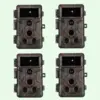 Image de Pack x4 Caméras Animaux Nocturne 64MP 1296P avec Son et Vision Nocturne,Détecteur de Mouvement No Glow 940nm Infrarouge IP66 Étanche|A323 Vert foncé