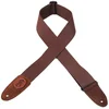 Image de Levy S Levy's Mssc8-Brn - Sangle Guitare Signature Mssc8 - Coton Et Daim - Couleur Brown - Logo Cousu