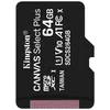 Image de Kingston Canvas Select Plus - Carte mÃ©moire flash - 64 Go - A1 / Video Class V10 / UHS Class 1 / Class10 - microSDXC UHS-I