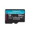 Image de Kingston Canvas Go! Plus - Carte mÃ©moire flash - 64 Go - A2 / Video Class V30 / UHS-I U3 / Class10 - microSDXC UHS-I
