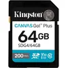 Image de Kingston Canvas Go! Plus - Carte mÃ©moire flash - 64 Go - Video Class V30 / UHS-I U3 / Class10 - SDXC UHS-I