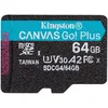 Image de Kingston Canvas Go! Plus - Carte mÃ©moire flash - 64 Go - A2 / Video Class V30 / UHS-I U3 / Class10 - microSDXC UHS-I