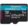 Image de Kingston Canvas Go! Plus - Carte mÃ©moire flash - 1 To - A2 / Video Class V30 / UHS-I U3 / Class10 - microSDXC UHS-I