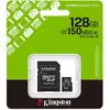 Image de Kingston 128GB microSDXC Canvas Select Plus Gen3 150MB/s A1 Card + Adapter - Carte SD