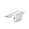 Image de Chargeur secteur 2 ports USB-A, 24W avec câble Lightning en occasion ou reconditionné