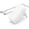 Image de secteur 3 ports USB-C 67W, avec câble d'un mètre USB-C vers USB-C inclus, blanc. en occasion ou reconditionné