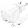 Image de Chargeur Secteur USB-C 45W Compatible Power Delivery avec Câble USB-C 1m Belkin Blanc