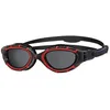 Image de Natation Zoggs Predator Flex Polarized Taille S - Red / Black / Smoke Polar - Lunettes Natation Et Triathlon