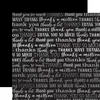 Image de Many Thanks Foil - Papier Black Many Thanks Silver Foil