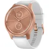Image de Garmin vÃ­vomove Style - 42 mm - aluminium rose or - Montre connectÃ©e avec bracelet - silicone - blanc - taille du poignet : 125-190 mm - Bluetooth, ANT+ - 25.5 g