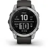 Image de Garmin fenix 7 - 47 mm - argent - montre de sport avec bracelet - silicone - graphite - taille du poignet : 125-208 mm - affichage 1.3" - 16 Go - Bluetooth, Wi-Fi, ANT+ - 79 g