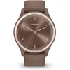 Image de Garmin vÃ­vomove Sport - Cacao avec accents or-pÃªche - montre intelligente avec bracelet - silicone - taille du poignet : 125-190 mm - monochrome - Bluetooth, ANT+ - 19 g