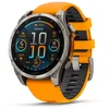 Image de Garmin - Montre GPS - Fenix 8 Amoled 47mm Sapphire Titane/Graphite en Titane - Orange