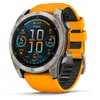 Image de Garmin - Montre GPS - Fenix 8 Amoled 51mm Sapphire Titane/Graphite en Titane - Orange