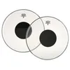 Image de Peau De Tom Ou Caisse Claire 13'' - Remo Cs Controlled Sound Transparente Rond Noir - Cs-0313-10